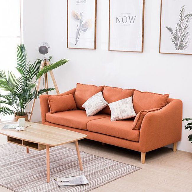 Sofa văng nỉ kèm đệm giá rẻ hiện đại 1m8